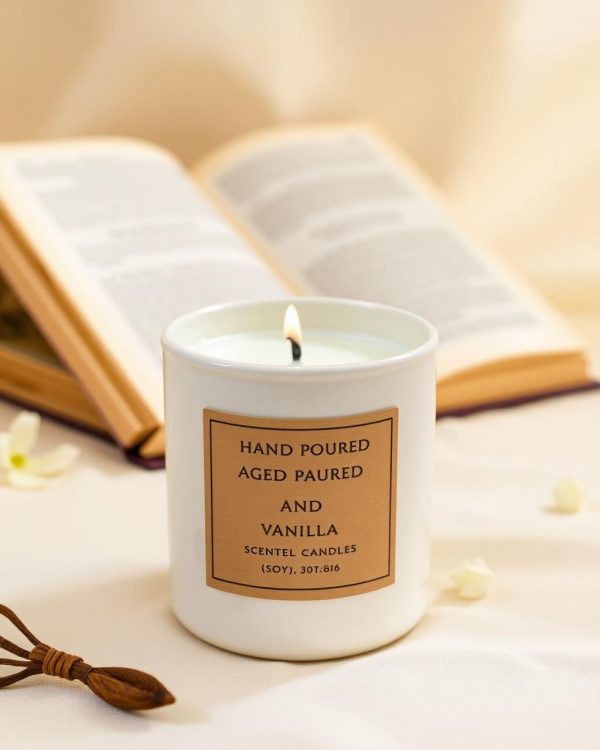 Aged Paper and Vanilla Candle